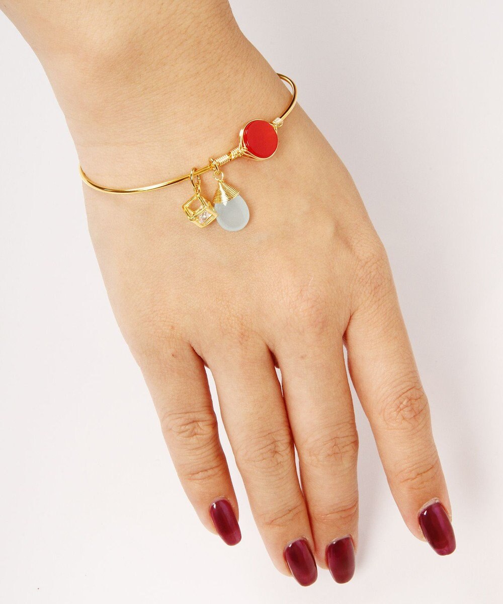 コロンと可愛い天然石バングル チャーム オレンジアゲートバングル Wythe Charm ファッション通販 公式通販 オンワード クローゼット