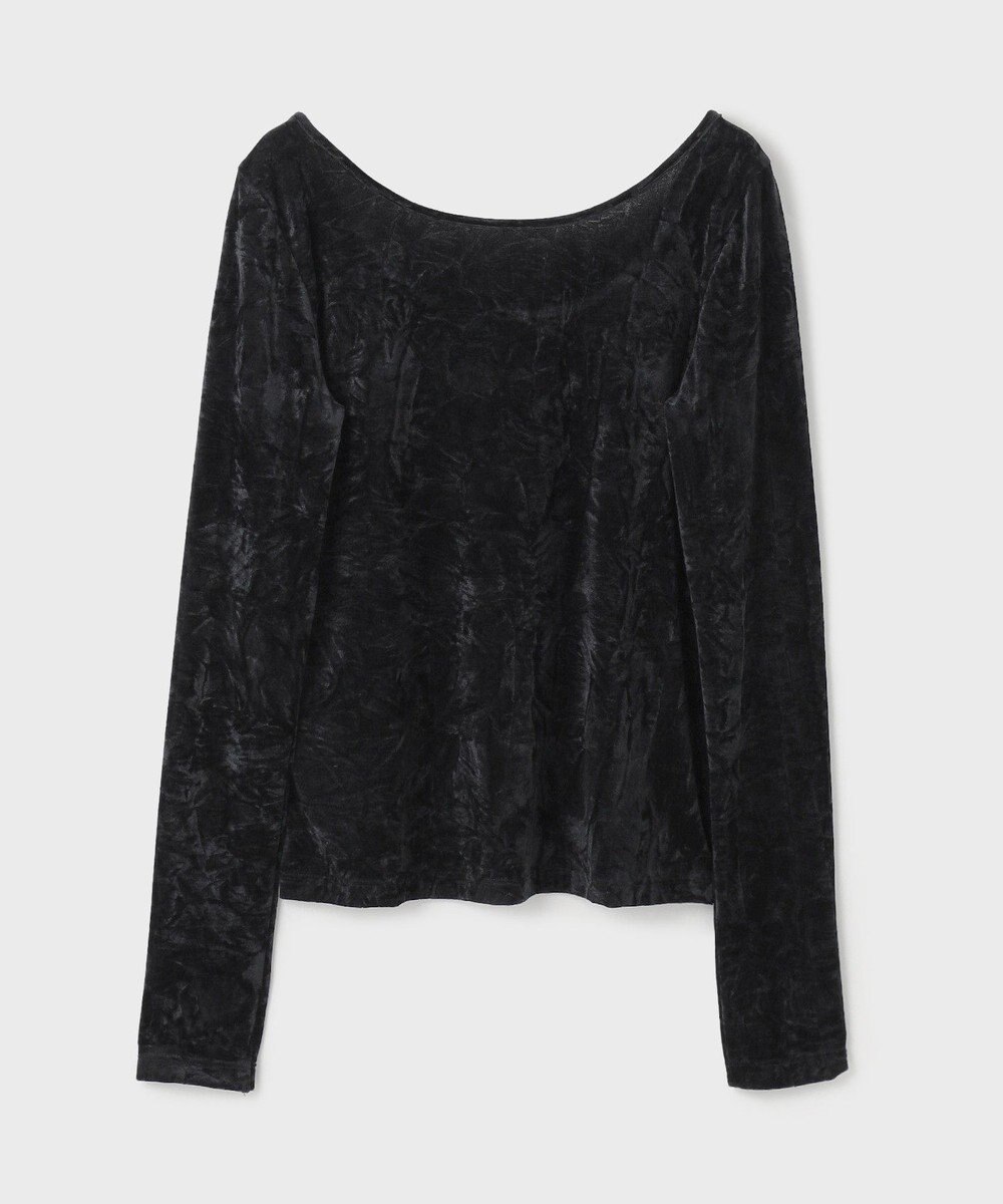 GRACE CONTINENTAL クラッシュベロアカットトップ 