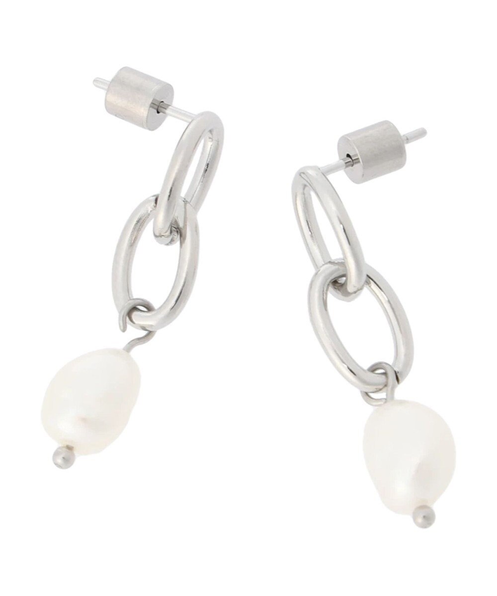 Green Parks ・ＨＡＬＦ　ＴＩＭＥ　サージカルパールチェーンピアス 