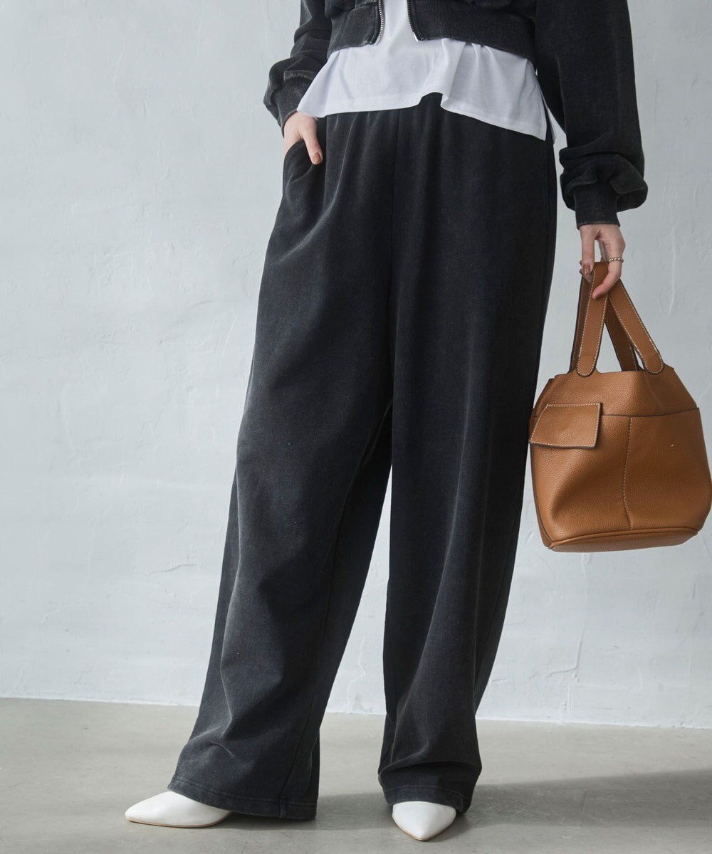 WEGO 【ウエストゴム/XSSMサイズ展開】スウェットワイドパンツ 