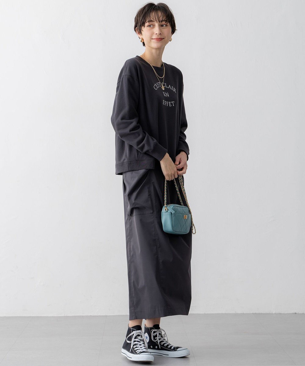 23区 【洗える】コットンテリー ロゴ スウェット 