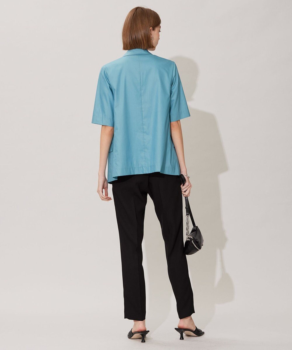 ICB 【接触冷感・洗える】エステルラミーチンツ ハーフスリーブジャケット 