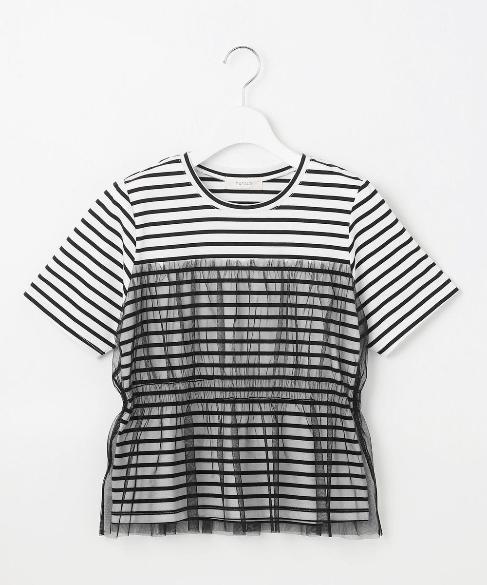 Feroux チュールコンビカットソー 