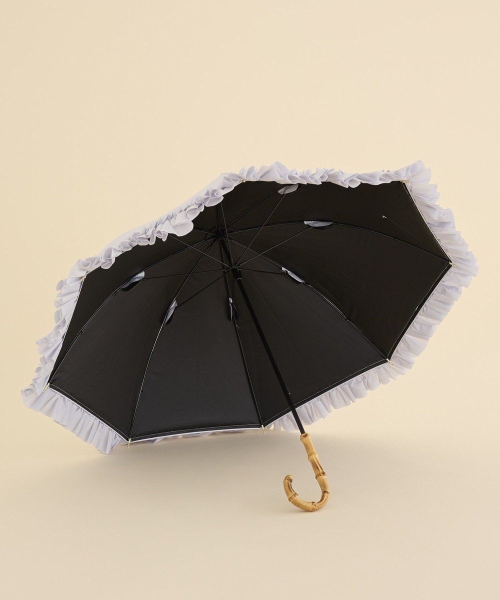 Maison de FLEUR 《晴雨兼用》遮光&UV CUT フリル傘 