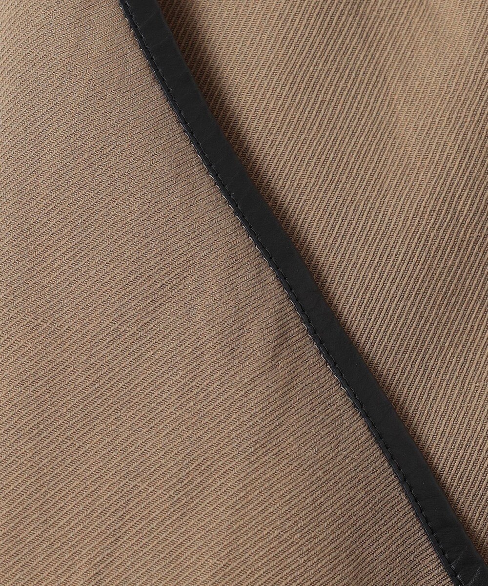 23区 【エステータ】ウールリネン レザートリミング ジャケット 