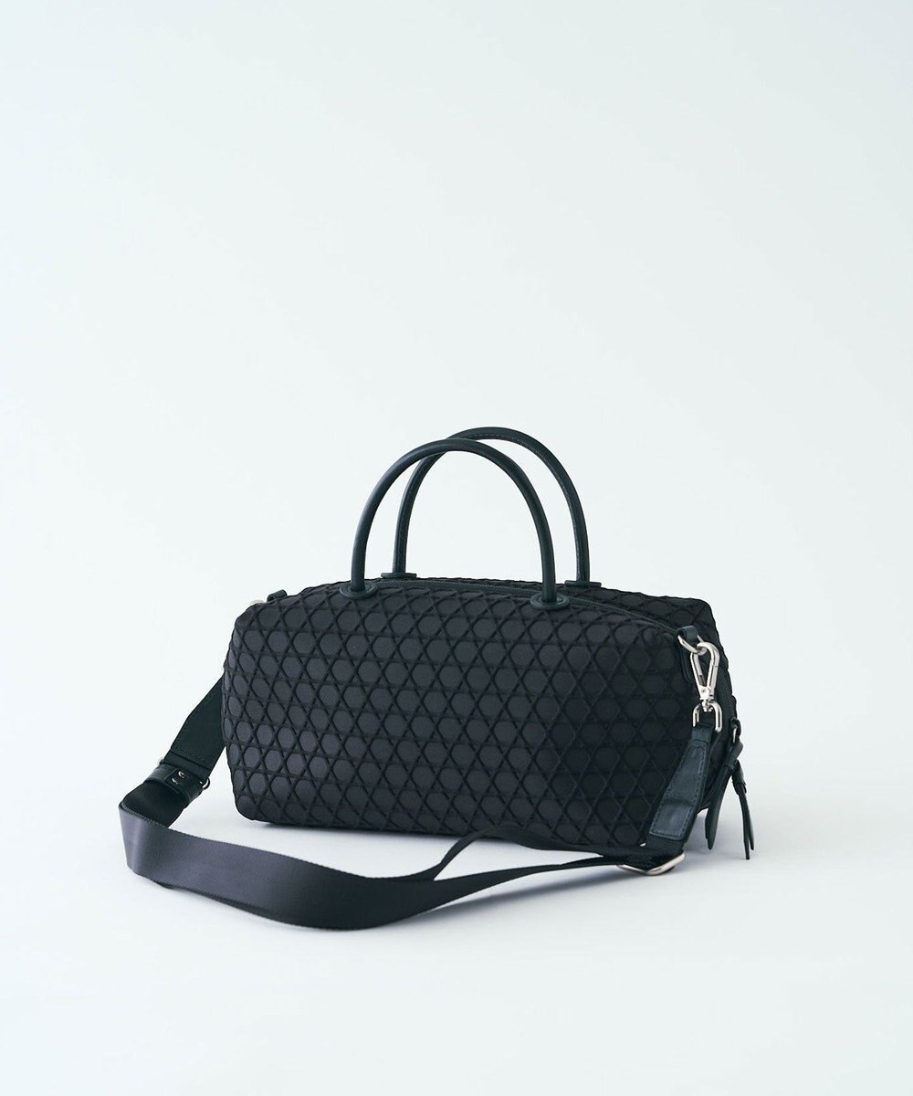 MIYABIYA LAQUOH【撥水加工】篭目柄エンボスボンディング ミニボストン 