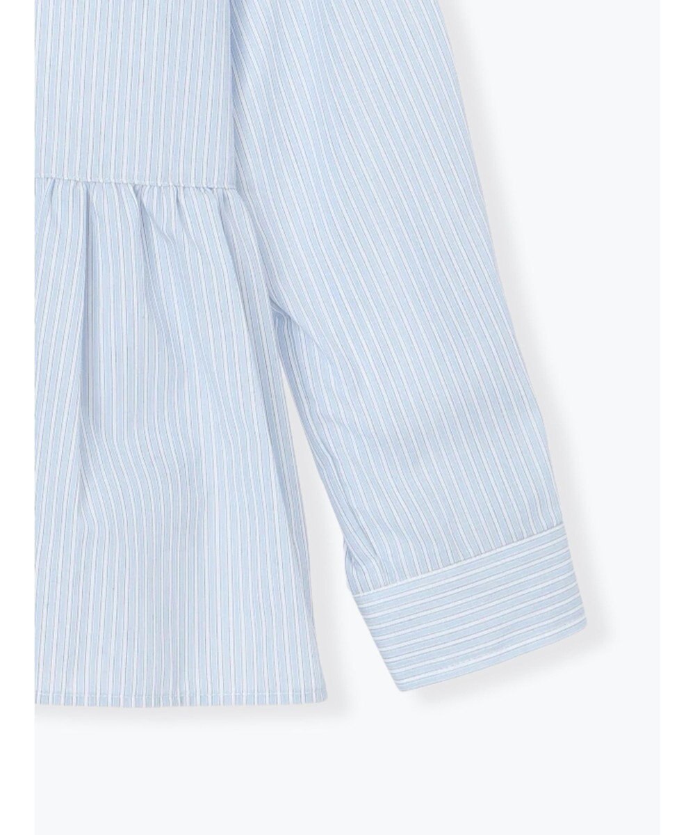 Te chichi パール釦スタンドフリルペプラムブラウス 