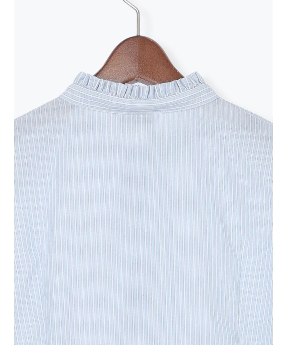 Te chichi パール釦スタンドフリルペプラムブラウス 