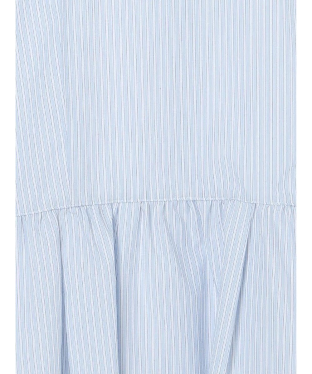 Te chichi パール釦スタンドフリルペプラムブラウス 