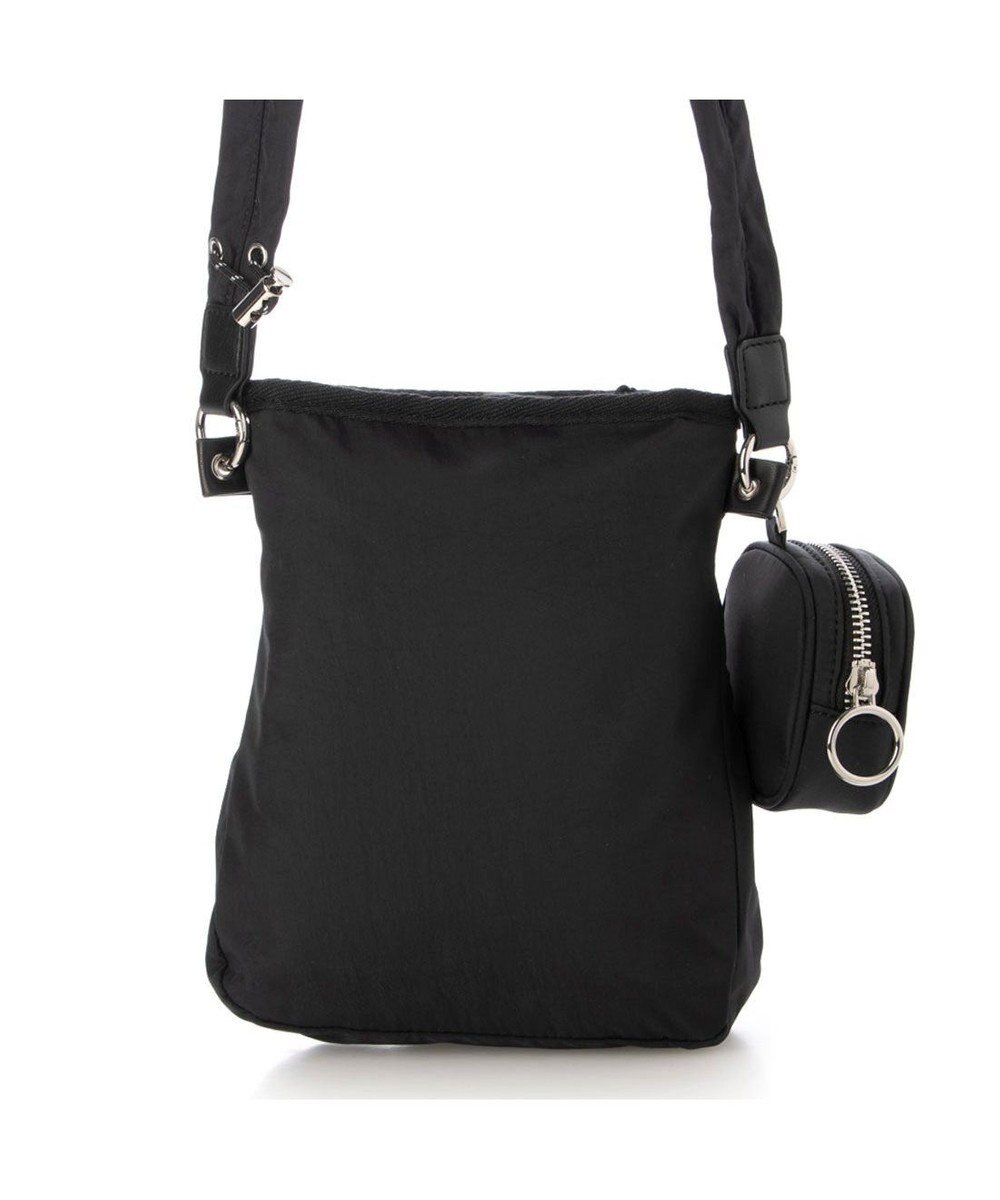 UNBILLION カシュカシュ cachecache / ミニポーチ付きギャザーショルダーナイロンバッグ 