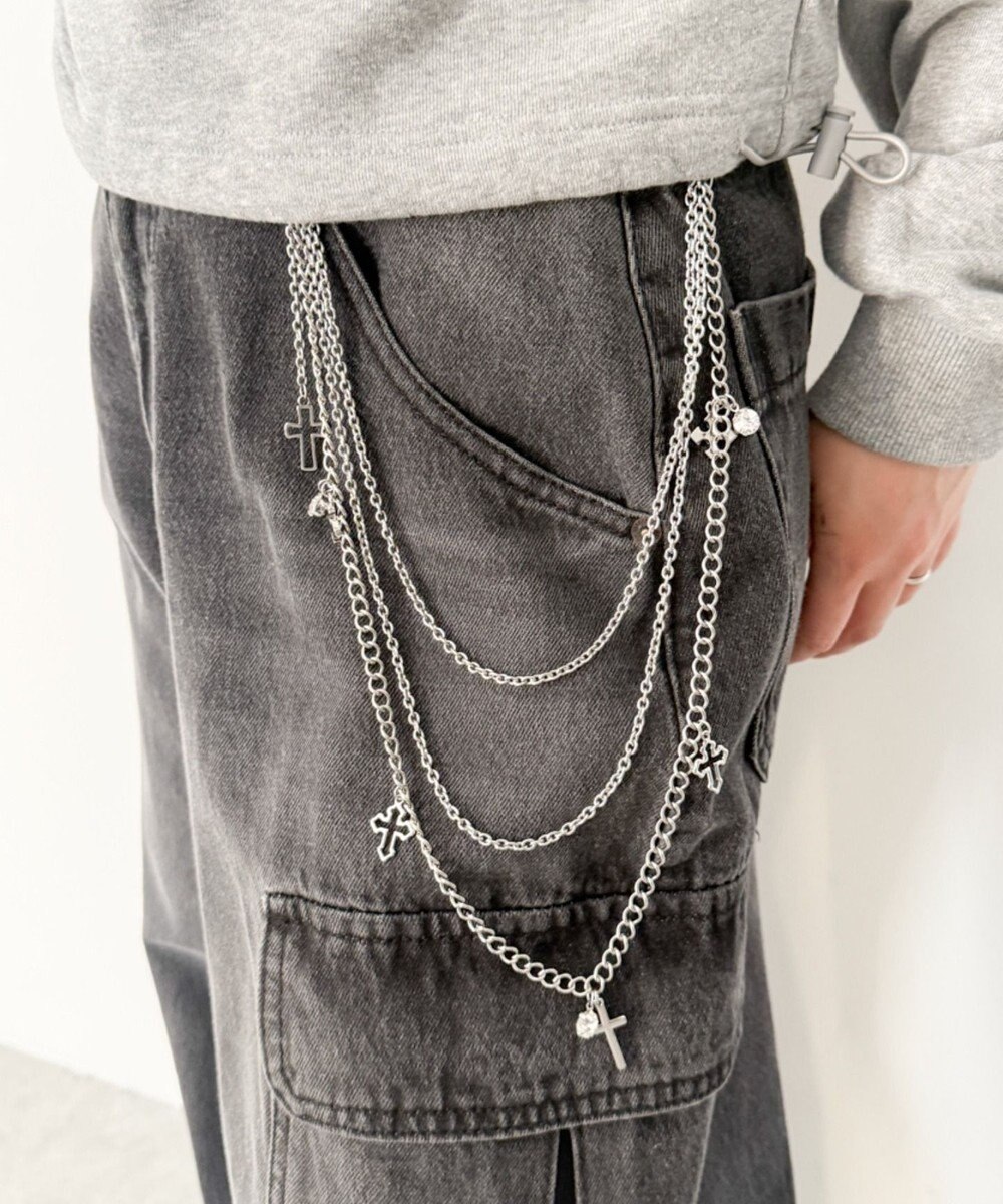 WEGO LパールMIXチャームウォレットチェーン 