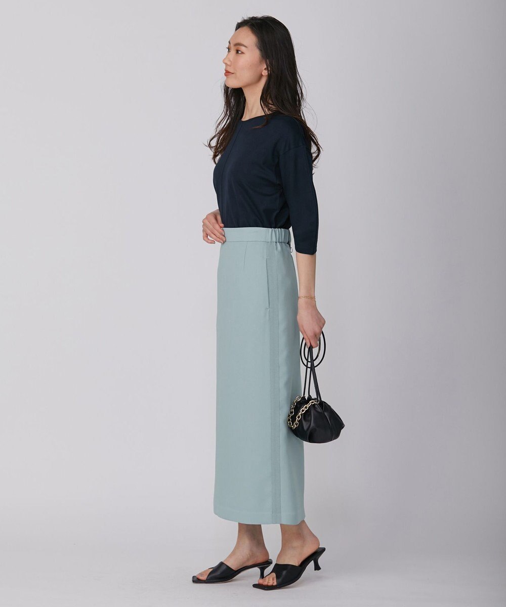 ICB 【WEB限定カラーあり・洗える】 FluidBackSatin スカート 