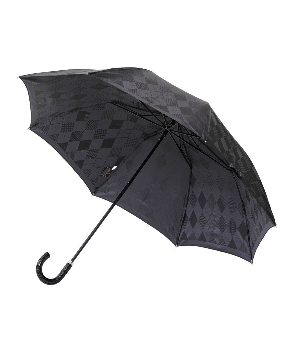 槇田商店 monotone アーガイル ブラック 折りたたみ傘 