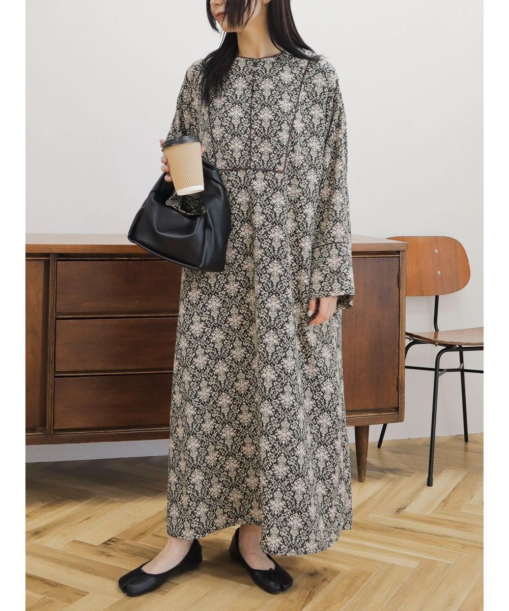 CRAFT STANDARD BOUTIQUE パイピングカフタンワンピース 