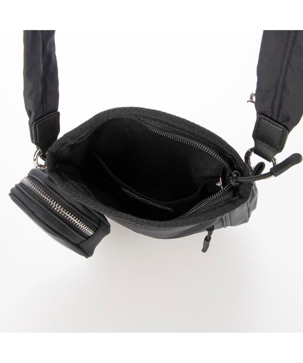 UNBILLION カシュカシュ cachecache / ミニポーチ付きギャザーショルダーナイロンバッグ 