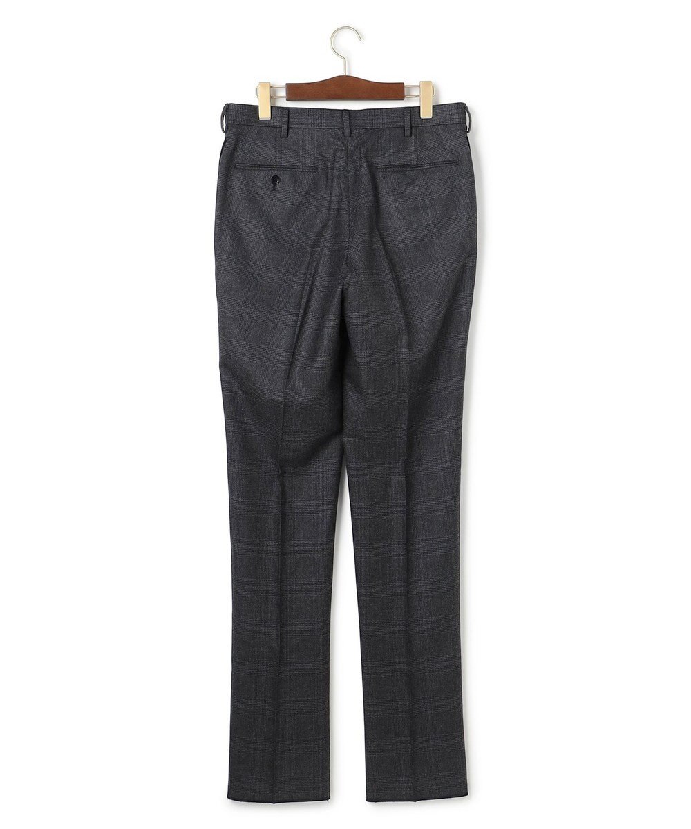 J.PRESS MEN 【ストレッチ / 洗える】トリートメントウールシェードブルーチェック スラックス 