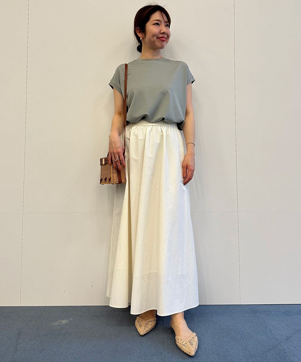 UNFILO L 【Oggi 6月号掲載】BEAUTY FORM フレンチスリーブTシャツ 