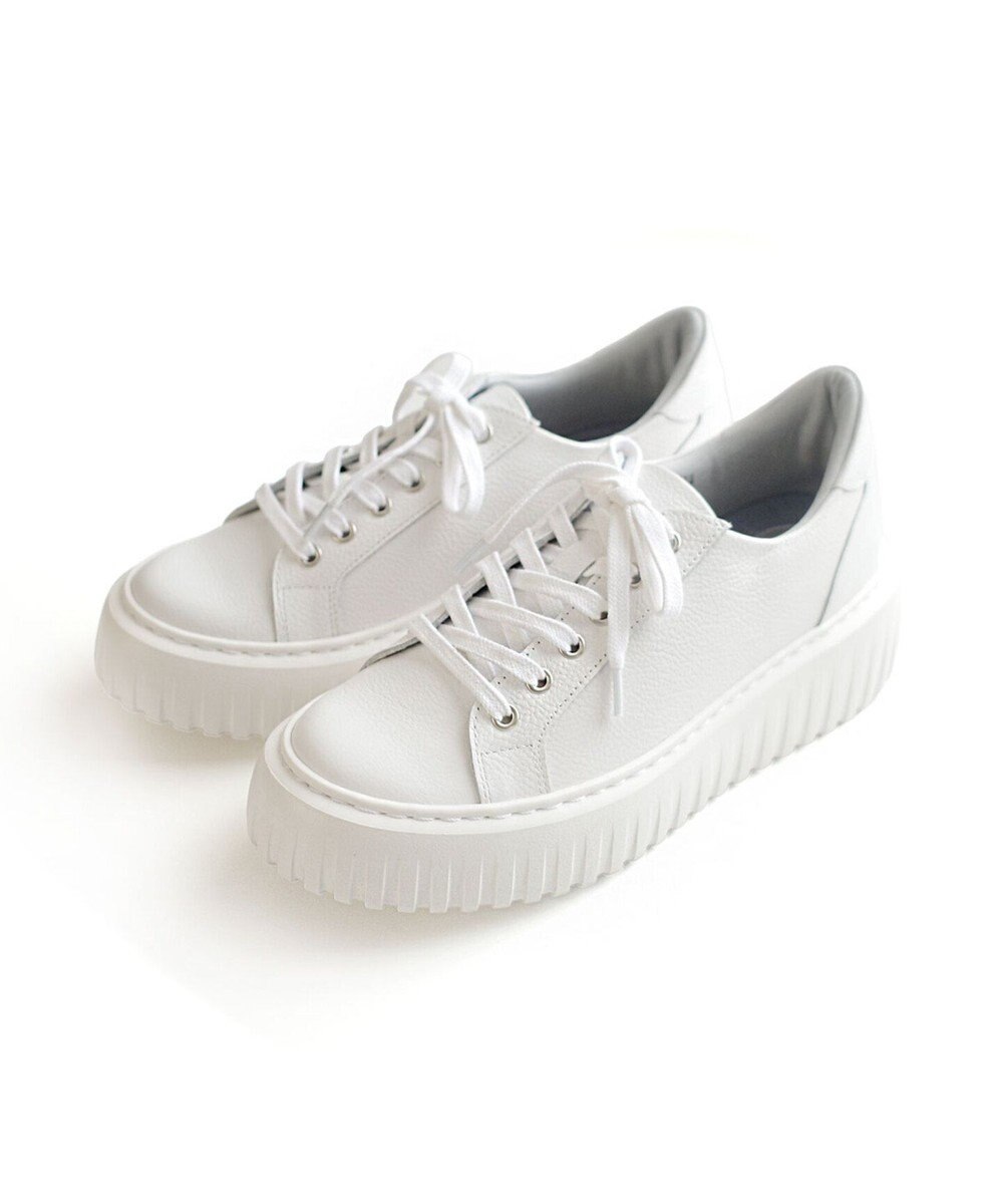 Pointer 日本製 レースアップ厚底スニーカー 