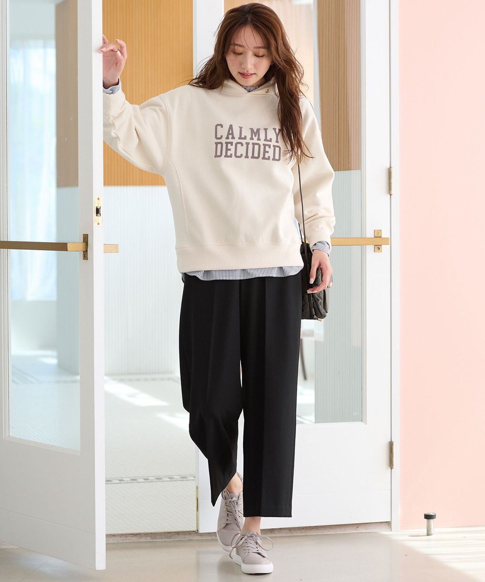 ANY 【洗濯機可能/サスティナブル】ロゴ裏起毛パーカー 