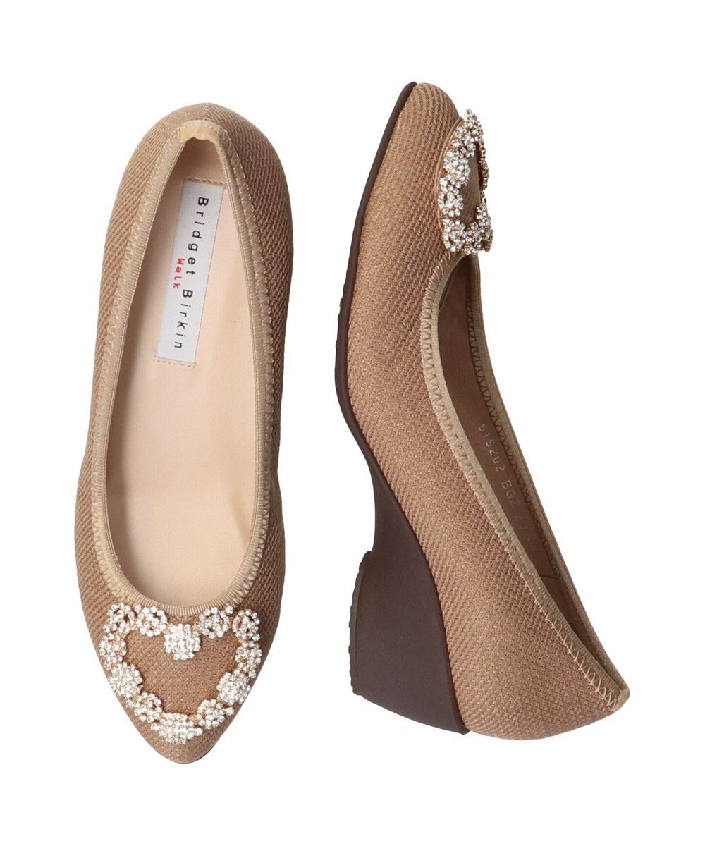 Bridget Birkin 【Bridget Birkin walk】ハートビジューウォーキングパンプス 