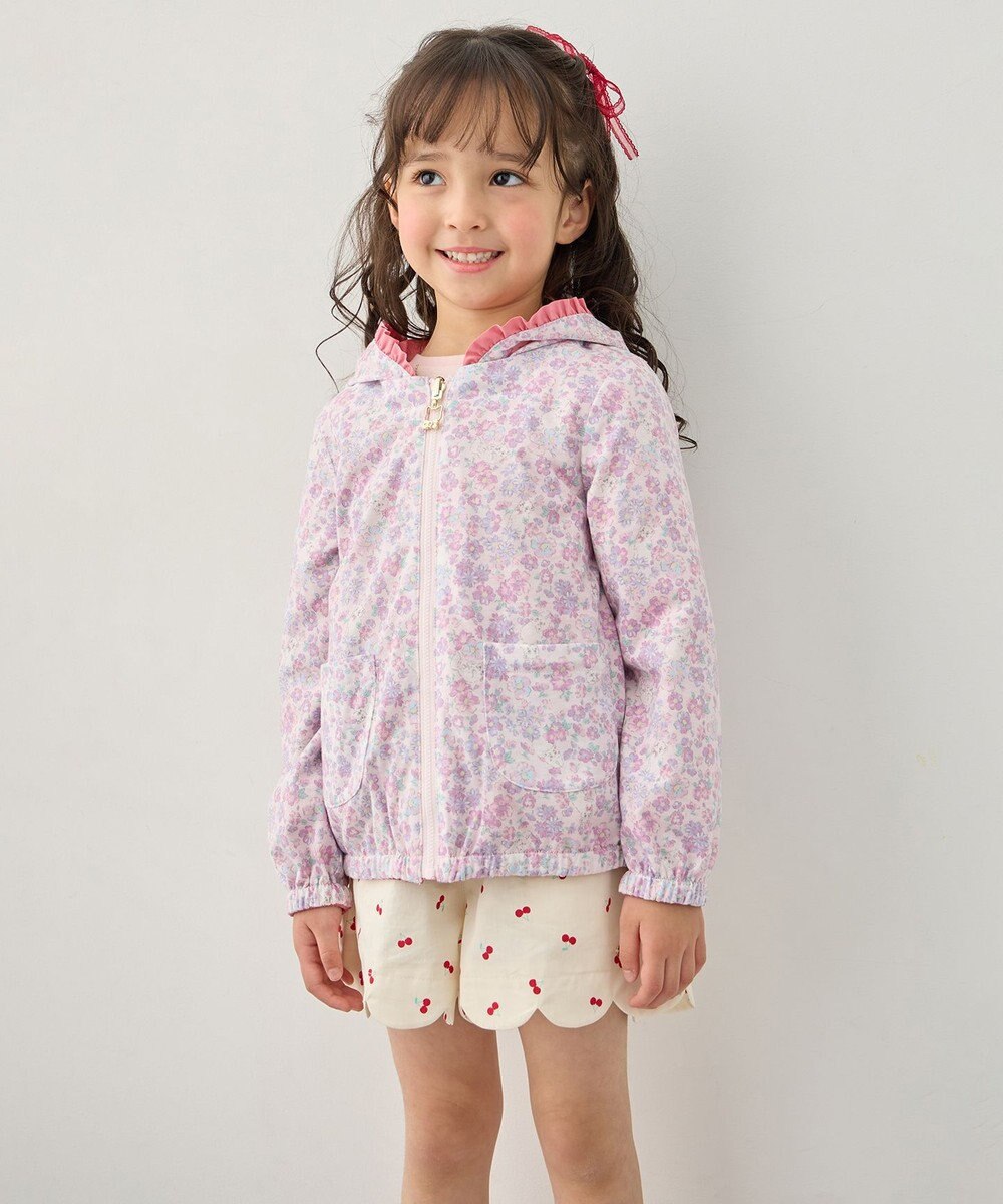 ANY KIDS 【フード取り外し/洗濯機可能】撥水加工リバーシブルゾン 