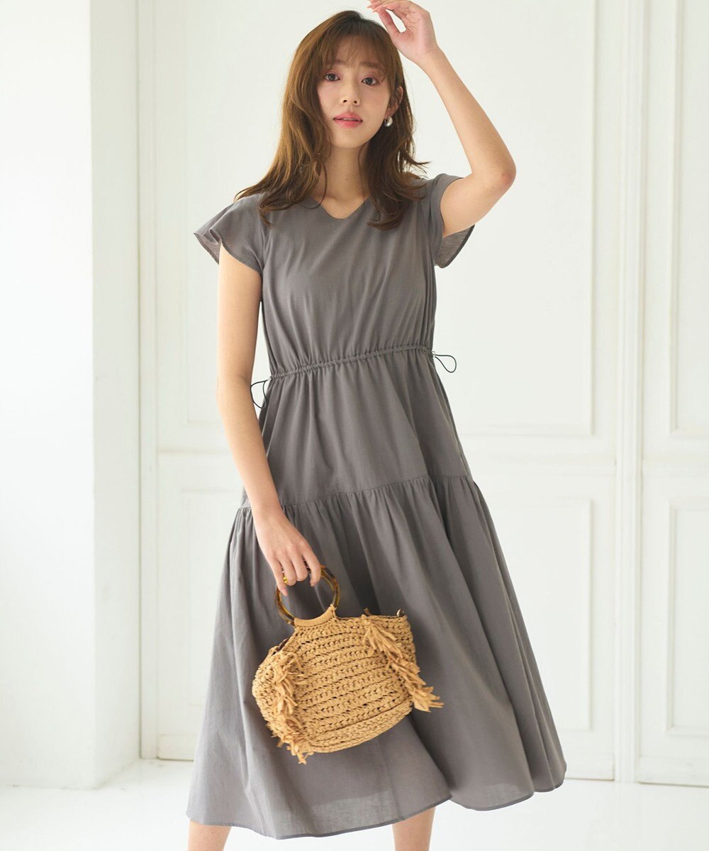 Feroux 【洗える】ドロストデザイン ワンピース 