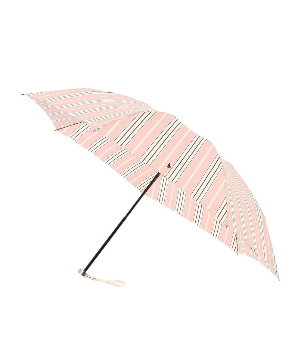 MOONBAT POLO RALPH LAUREN(ポロ ラルフローレン) 折りたたみ傘 ソフトストライプ ポロポニー ワンポイント 