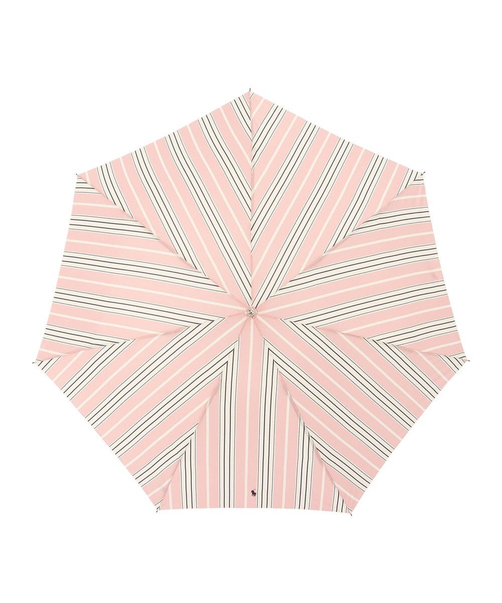 MOONBAT POLO RALPH LAUREN(ポロ ラルフローレン) 折りたたみ傘 ソフトストライプ ポロポニー ワンポイント 
