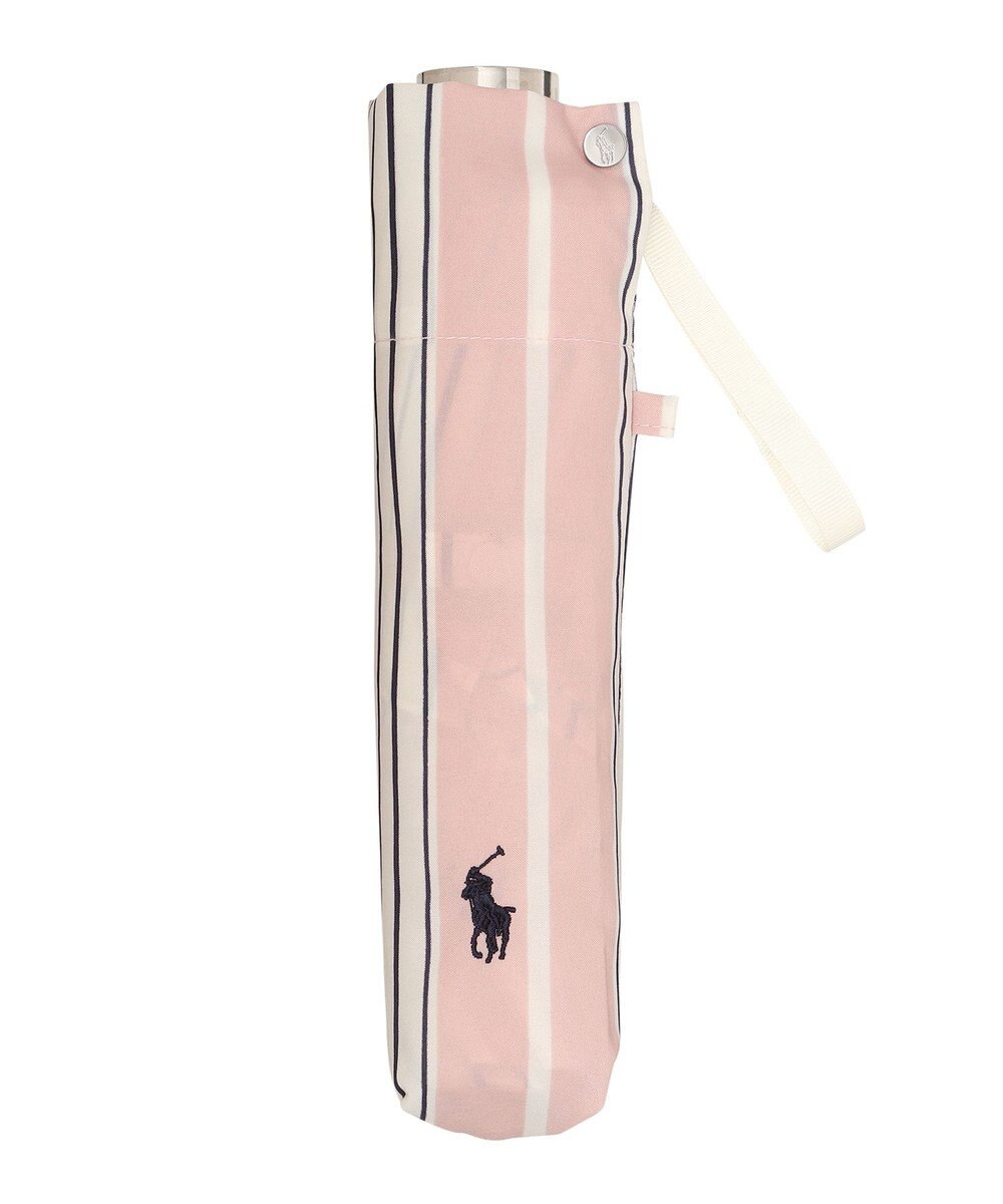 MOONBAT POLO RALPH LAUREN(ポロ ラルフローレン) 折りたたみ傘 ソフトストライプ ポロポニー ワンポイント 