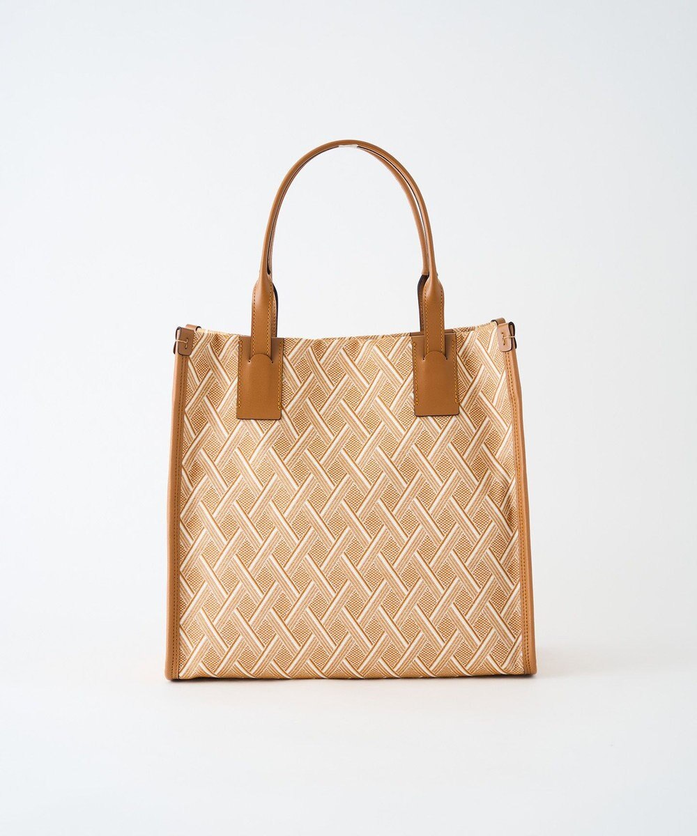 MIYABIYA LAQUOH クロス柄ジャガードトートバッグ S 