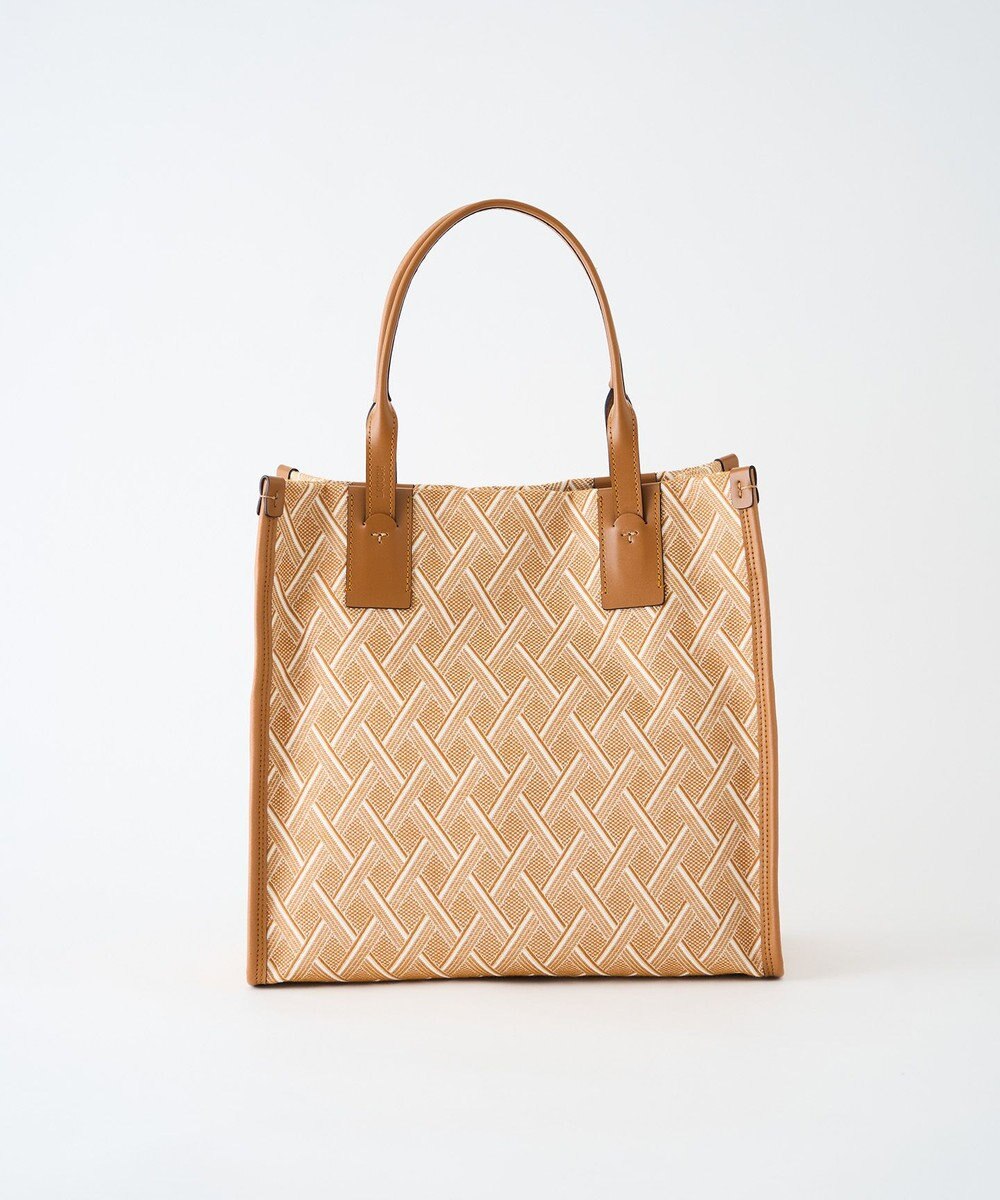 MIYABIYA LAQUOH クロス柄ジャガードトートバッグ S 