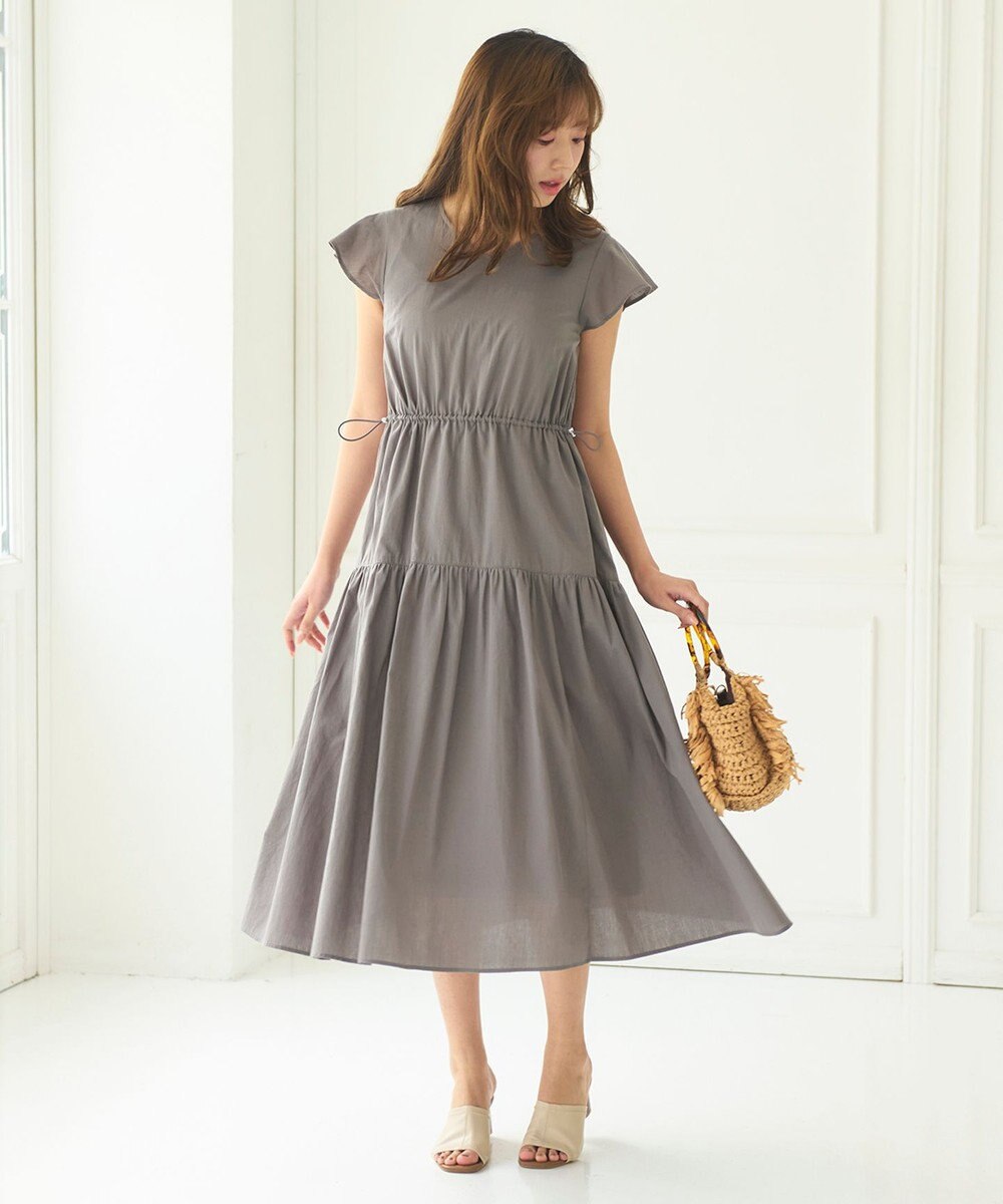 Feroux 【洗える】ドロストデザイン ワンピース 