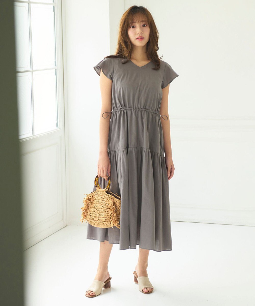 Feroux 【洗える】ドロストデザイン ワンピース 