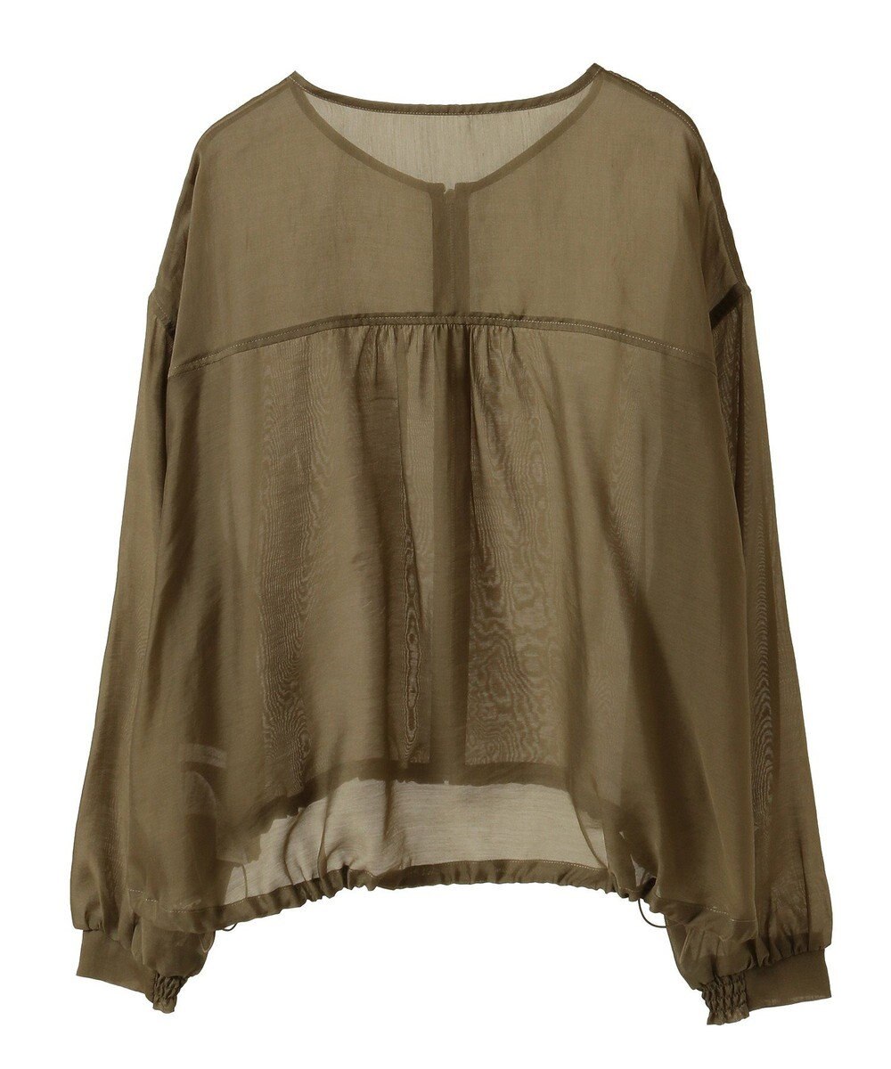 AMERICAN HOLIC ノーカラーシアーＺＩＰブルゾン 