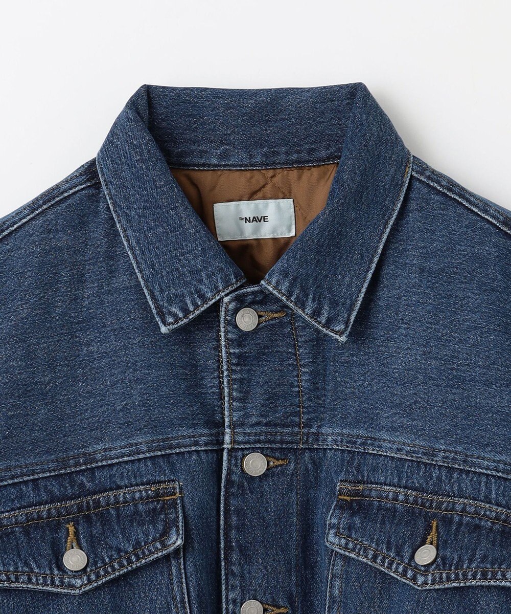NAVE 【ReNAVE・洗える/中綿】ライトデニム ブルゾン 