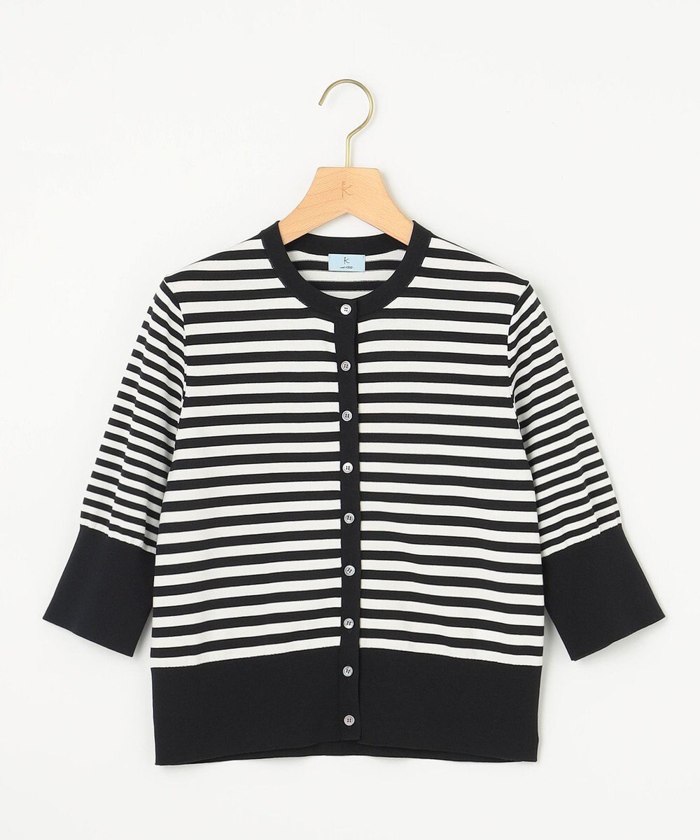 組曲 L ドライタッチ 5分袖カーディガン 