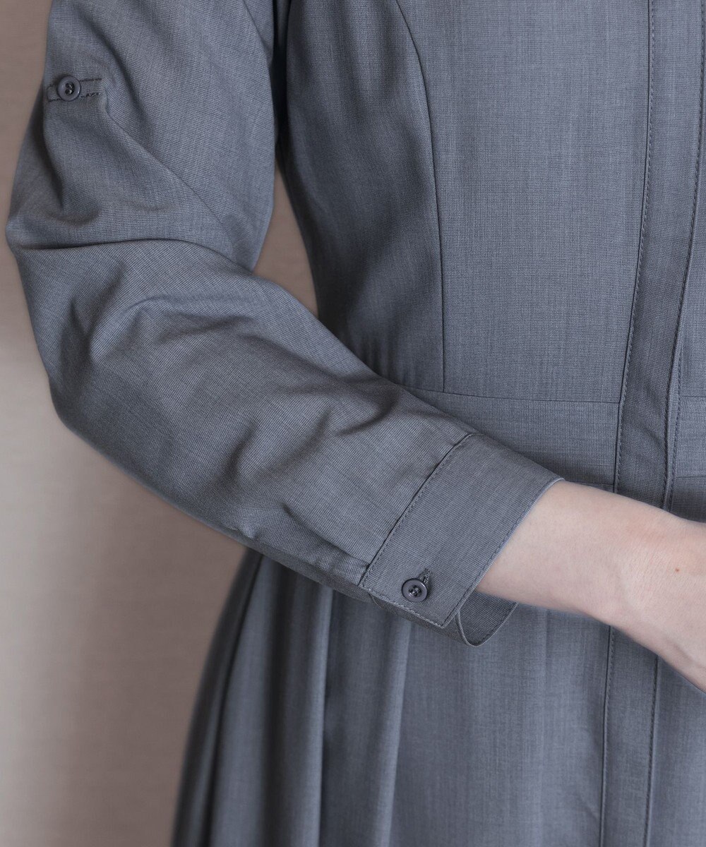 Tiaclasse 【洗える】シャツワンピース 