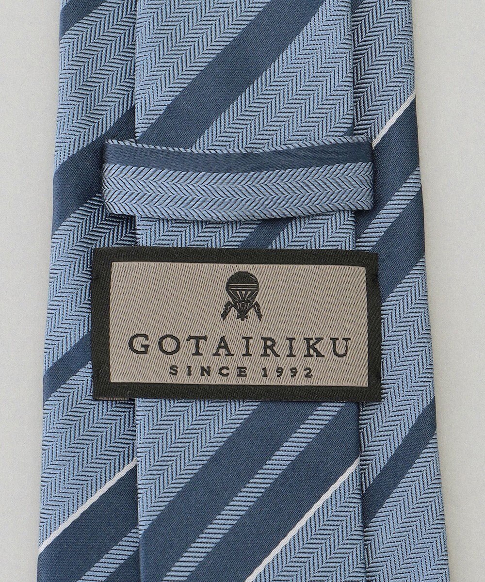 GOTAIRIKU  GOTAIRIKU別注【日本製】シルク ネクタイ_レジメンタル柄 