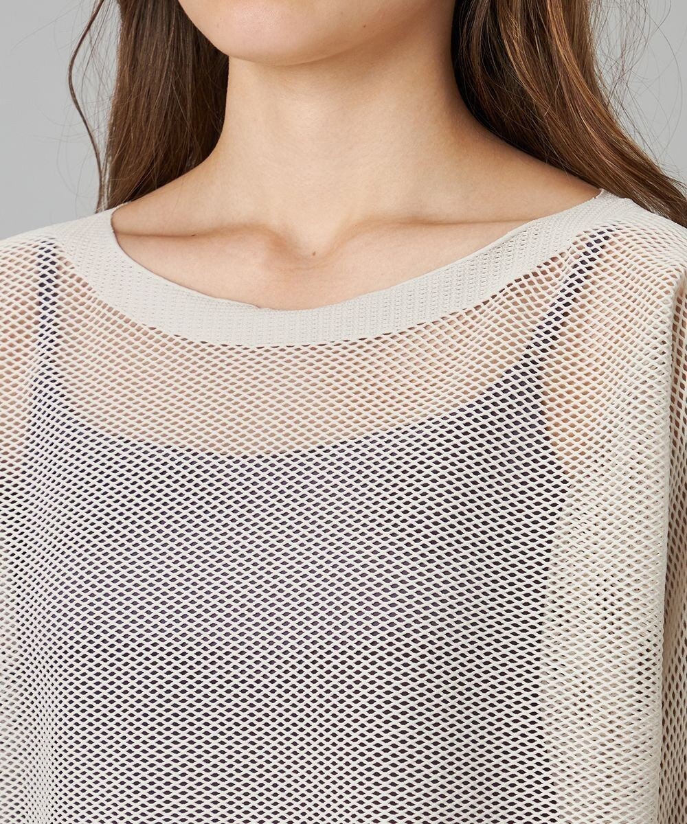 Chacott Chacott BALANCE【ノーソイングニット】７分袖メッシュニットＴシャツ 