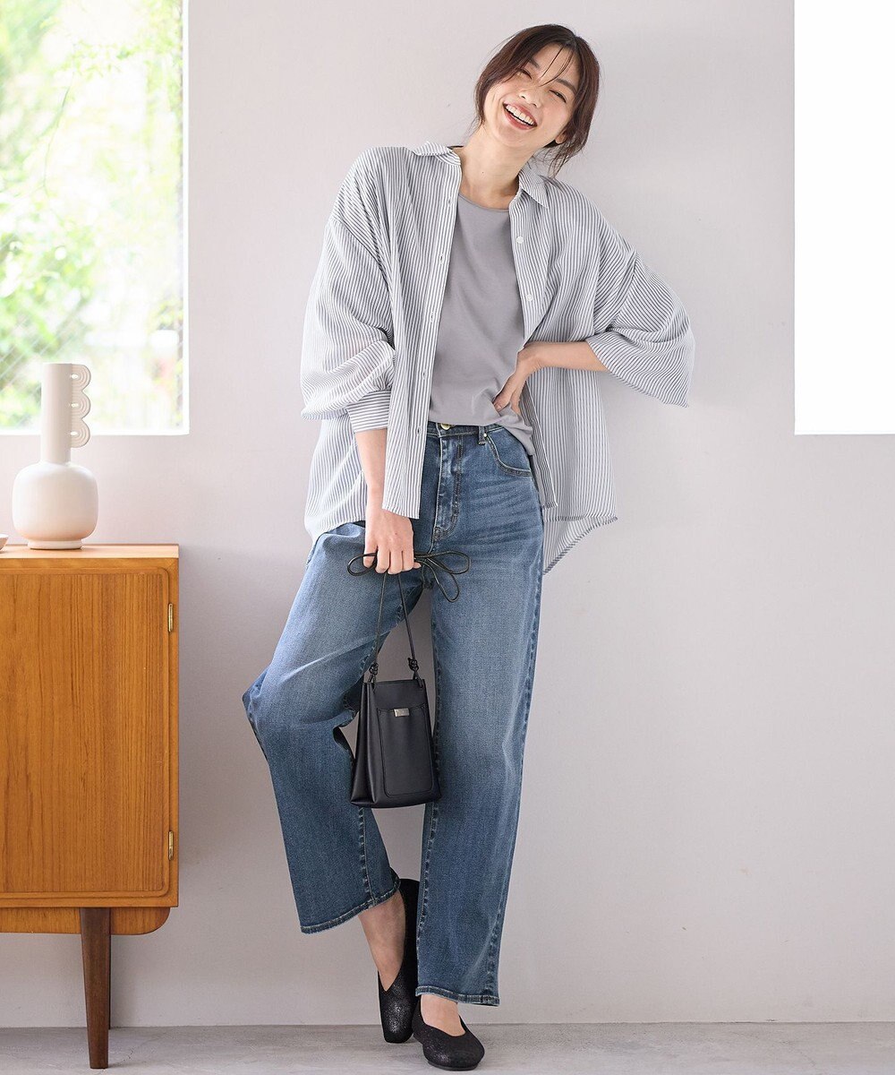 ANY L 【洗濯機可】シアーシャツ 