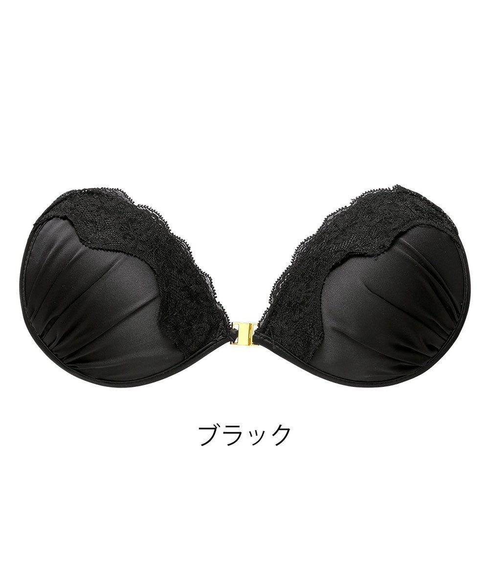 BRADELIS New York 【NuBra / ナチュラルタイプ】ヌーブラ・エアーライト クラリス デザインヌーブラ ストラップレス バックレス ブラック