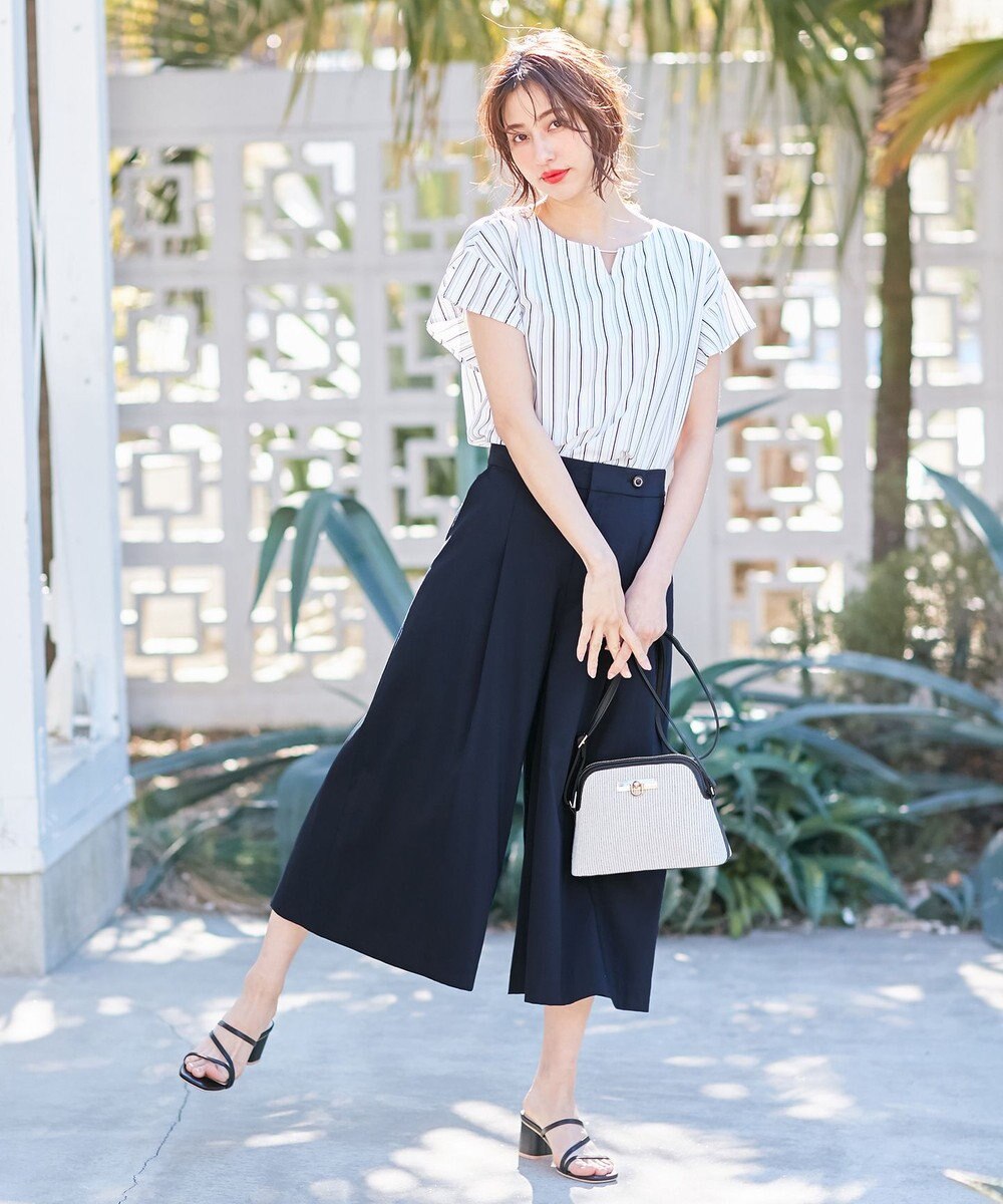 ANY SIS 【美人百花7月号掲載】エアリー ワイドクロップド パンツ 