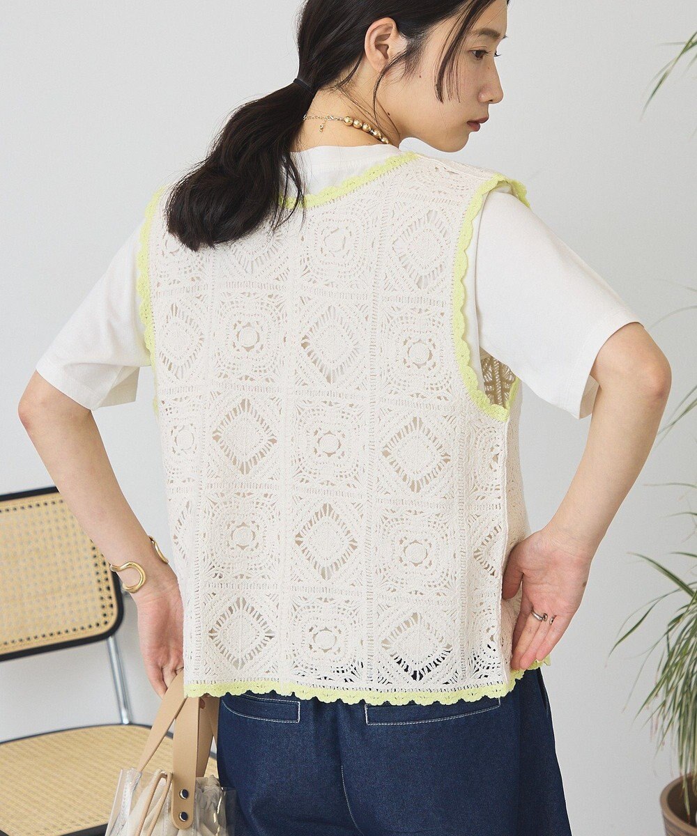 AMERICAN HOLIC クロシェ風ニットベスト 