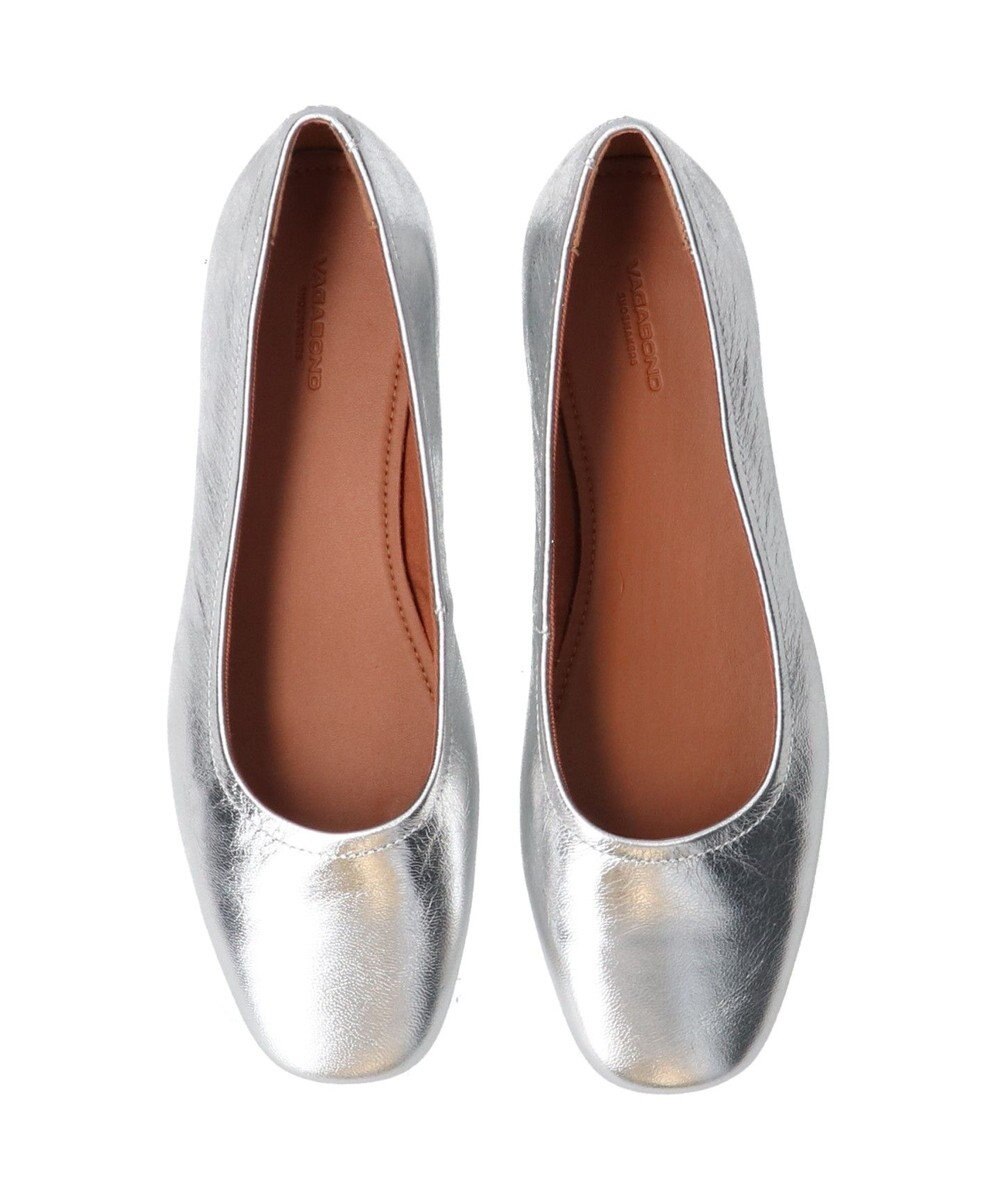 INTER-CHAUSSURES 【VAGABOND】メタリックレザーバレエシューズ 