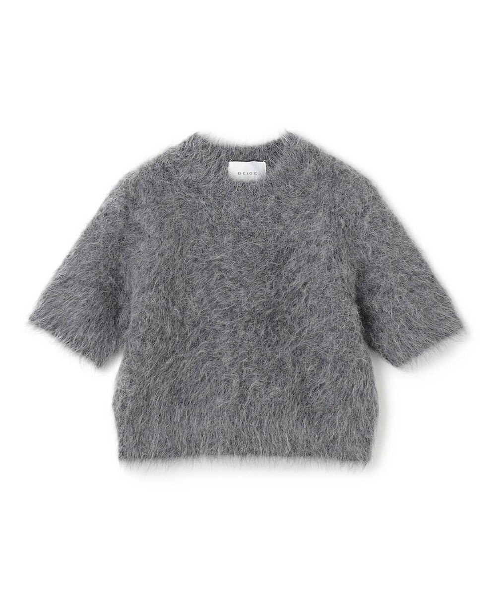 BEIGE， SENECA / アルパカウールショートシャギーニット 