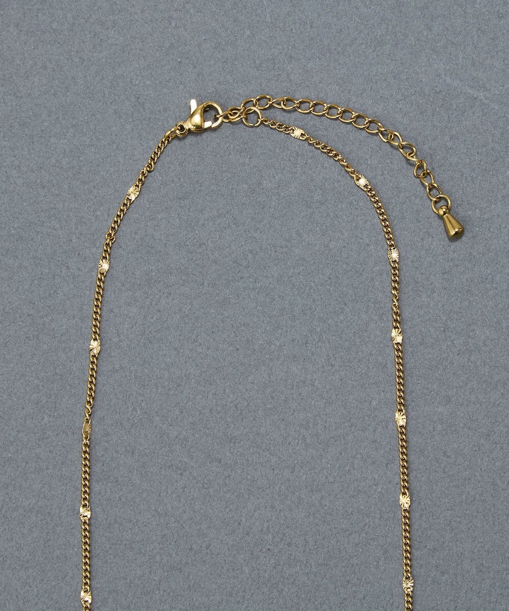 Phoebe 〈金属アレルギー対応〉ポイントチェーンステーションネックレス/ゴールド 