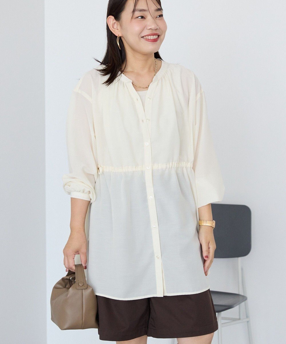 AMERICAN HOLIC シアーウエストドロストロングシャツ 