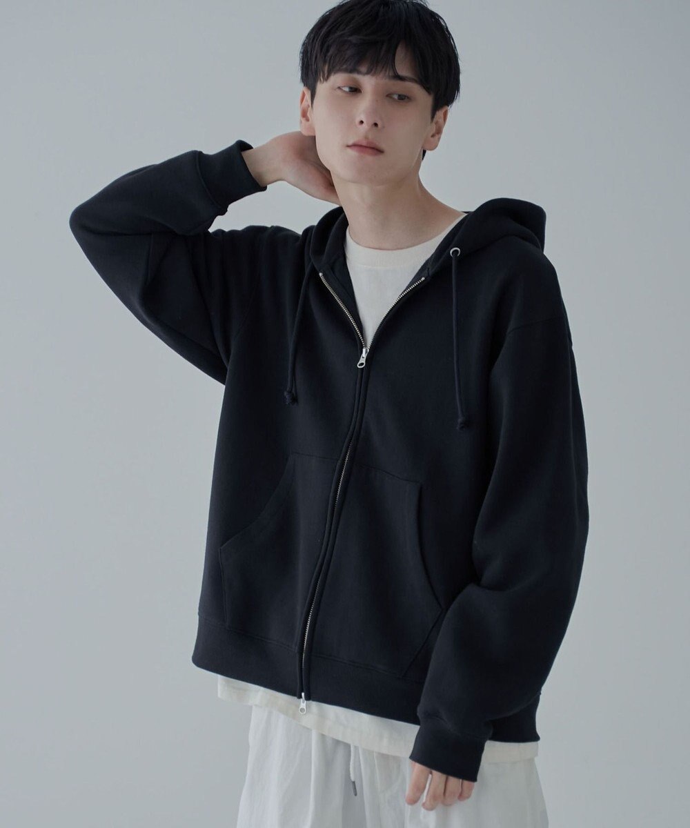 WEGO 【ユニセックス着用ITEM/SMLサイズ展開】リラックスフィットダブルZIPパーカー 