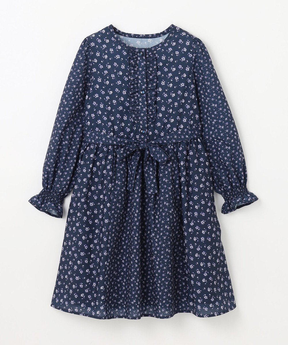 組曲 KIDS 【150-160㎝】フラワーパッチワークワンピース 