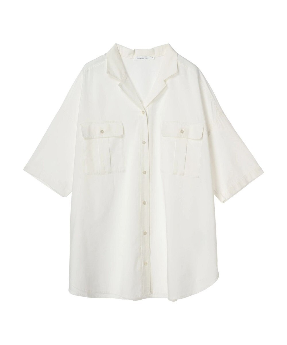 AMERICAN HOLIC 接触冷感＋ＵＶカットＷポケットＢＩＧシャツチュニック 